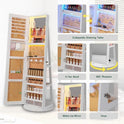 360° Jewelry Mirror Organizer