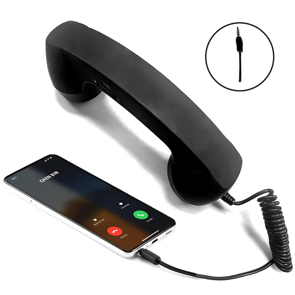 Retro Telephone Receiver Classic Style, Modern Connection