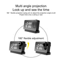 Reloj despertador digital LED con rotación de 180°