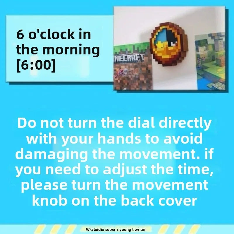 Anime Game Peripherals Quartz Wall Craft Clock