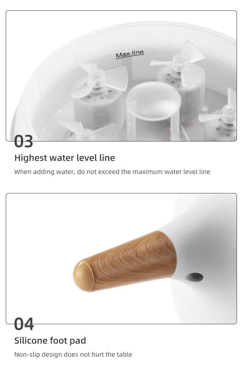 Dynamic Flame Jellyfish Aromatherapy Humidifier