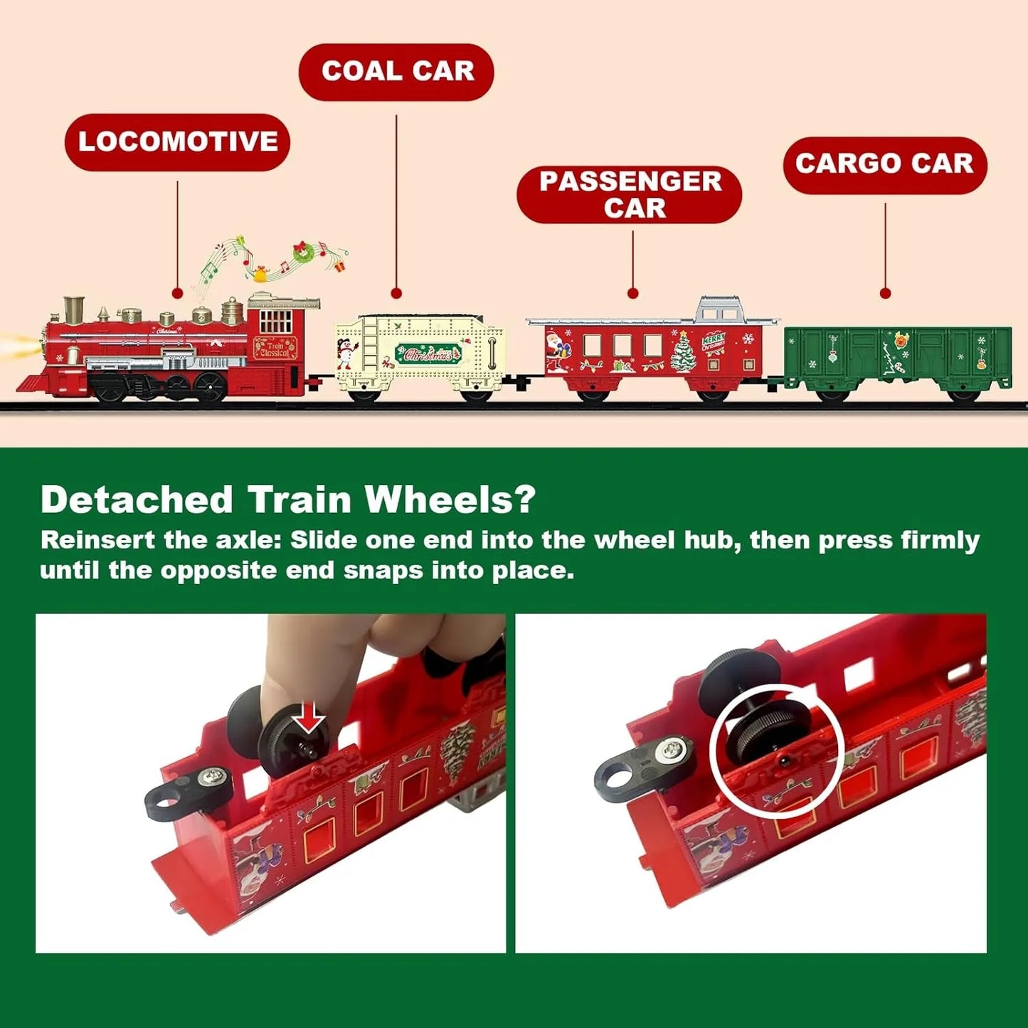 Christmas Train Set Under Christmas Tree