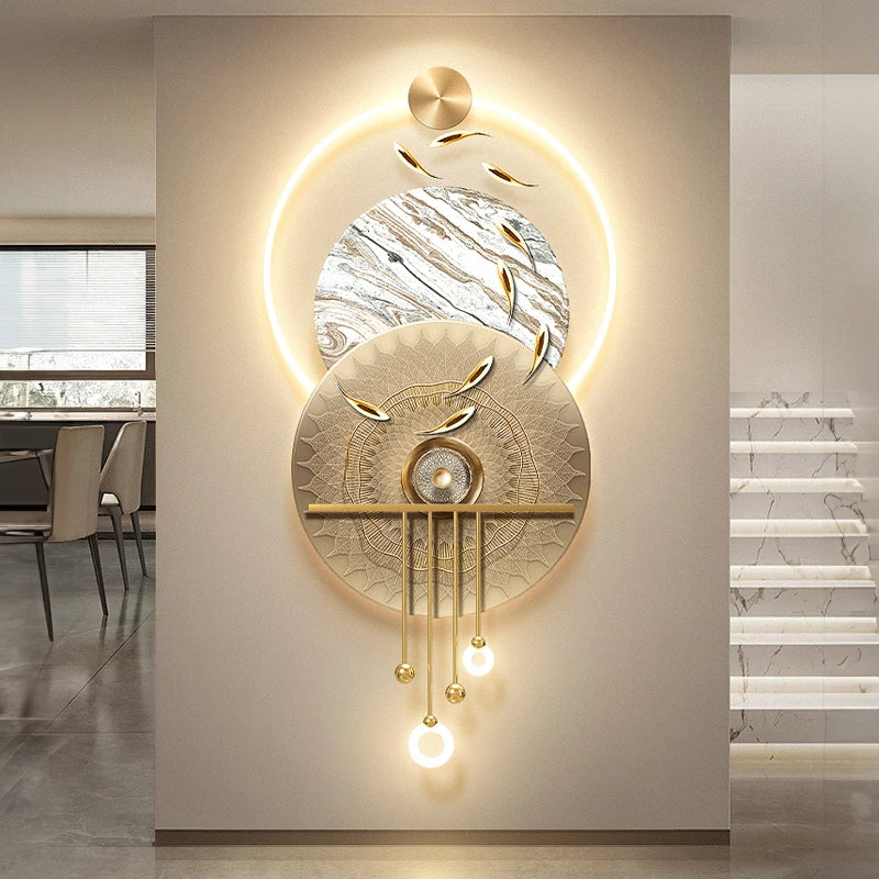 Fish And Deer Decoration Wall Lamp