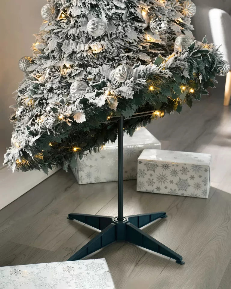 Árbol de Navidad blanco predecorado emergente de 6 pies 